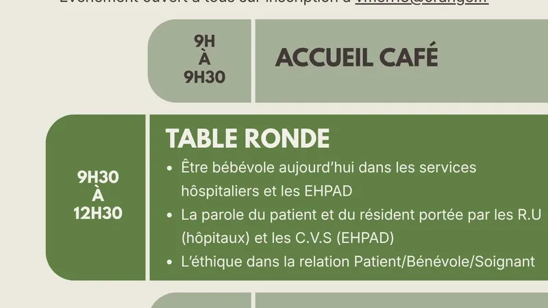 Table ronde « Patients, bénévoles, soignants »