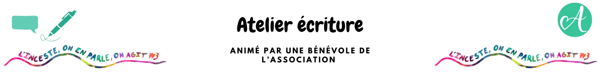 Atelier d'écriture - L'inceste, on en parle, on agit !