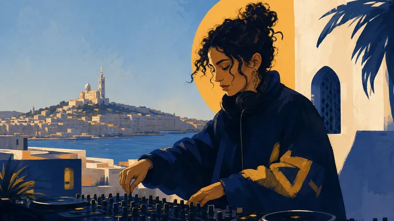 Illustration IA inspirée de Biennale des Imaginaires Numériques 2026 - Deena Abdelwahed