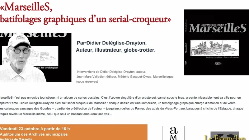 Dédicace MarseilleS, batifolages graphiques d'un serial croqueur