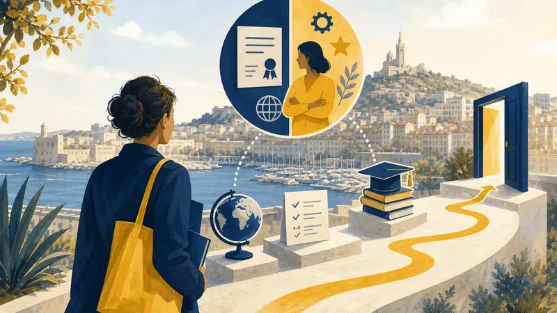 Illustration IA inspirée de Présentation 2026 : démarches de reconnaissance de diplômes ENIC-NARIC et de VAE