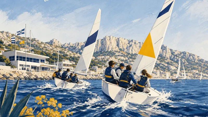 Illustration IA inspirée de Championnat de France jeunes de Match Racing