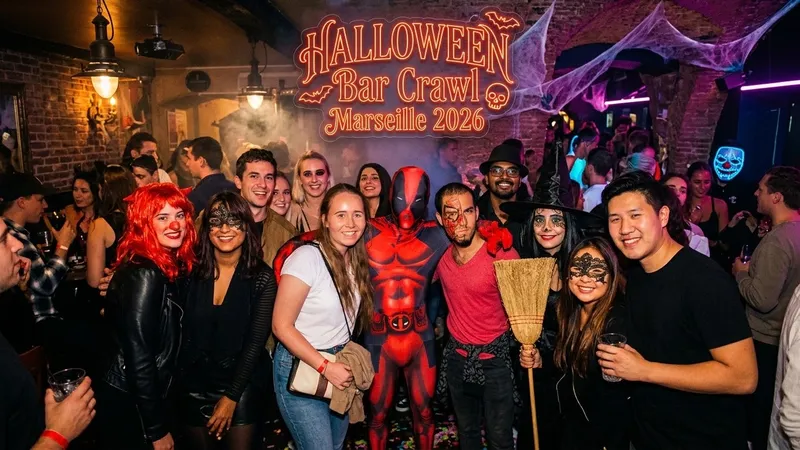 Halloween Bar Crawl party Marseille