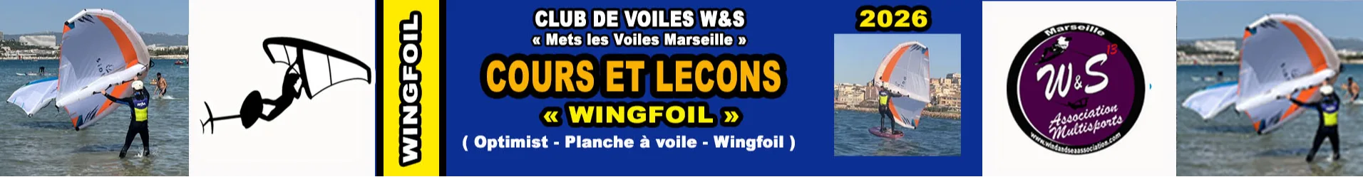 Cours et Leçons de Wingfoil / Wingsurf CLUB (SEPTEMBRE 2026)