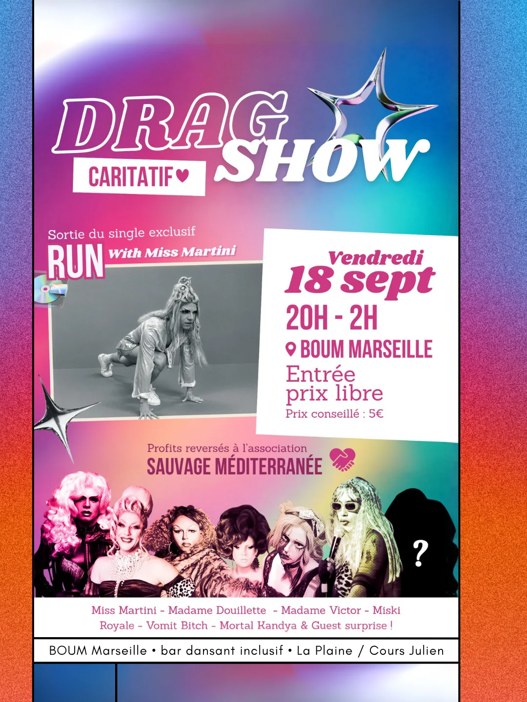 DRAG RELEASE PARTY ! Show & Dj Set Par Miss Martini, Madame Douillette, Madame Victor & More