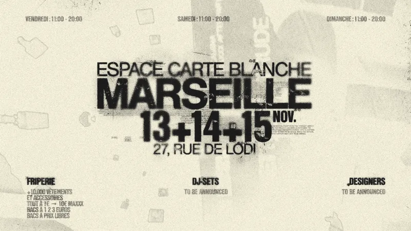 [Marseille] friperie + DJ-sets + designers