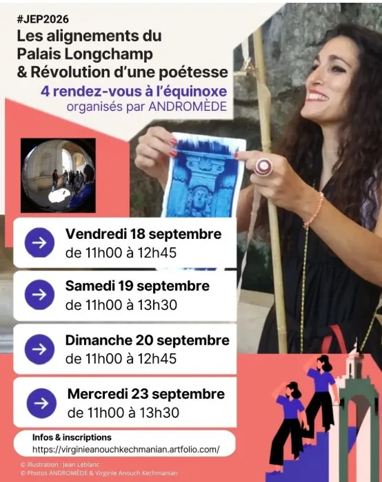 Les alignements du Palais Longchamp et Révolution d'une poétesse