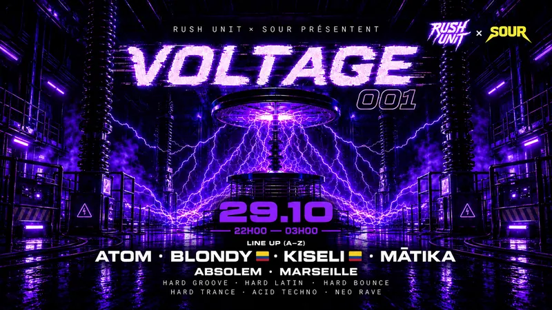 Rush unit × sour — Voltage 001