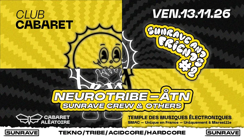 13/11 | CLUB CABARET : SUNRAVE & friends #2