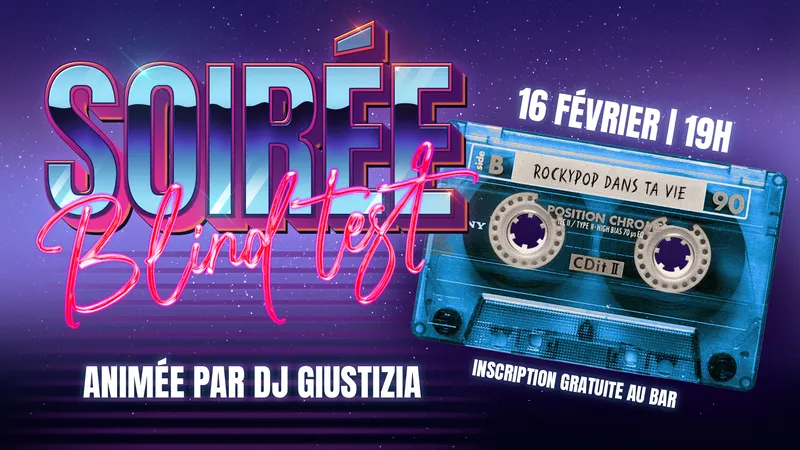 Soirée Blindtest & DJ Set | RockyPop Marseille