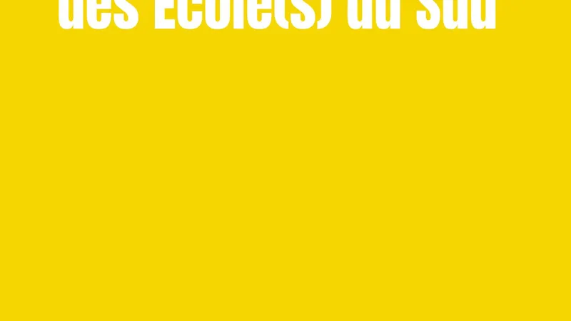 Nouvelles formes photographiques des École(s) du Sud