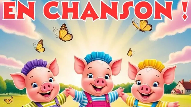 Les 3 petits cochons en chanson !