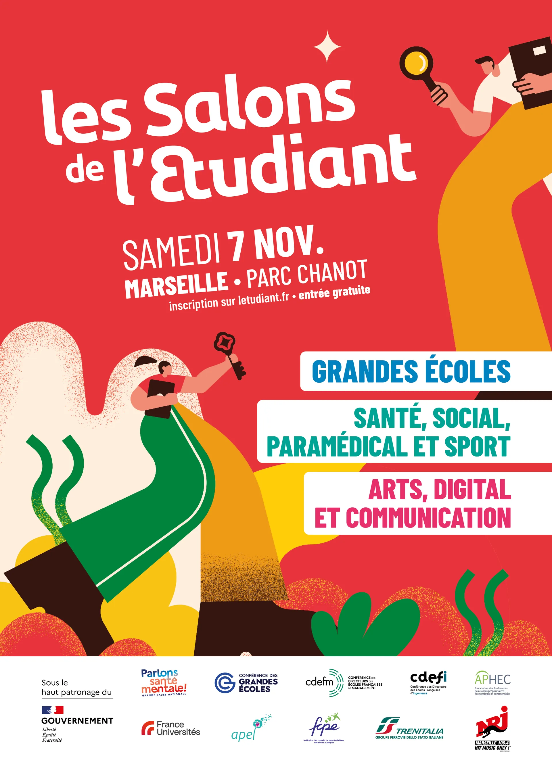 Les Salons de l'Etudiant santé, social, paramédical et sport ; grandes écoles, arts digital et communication
