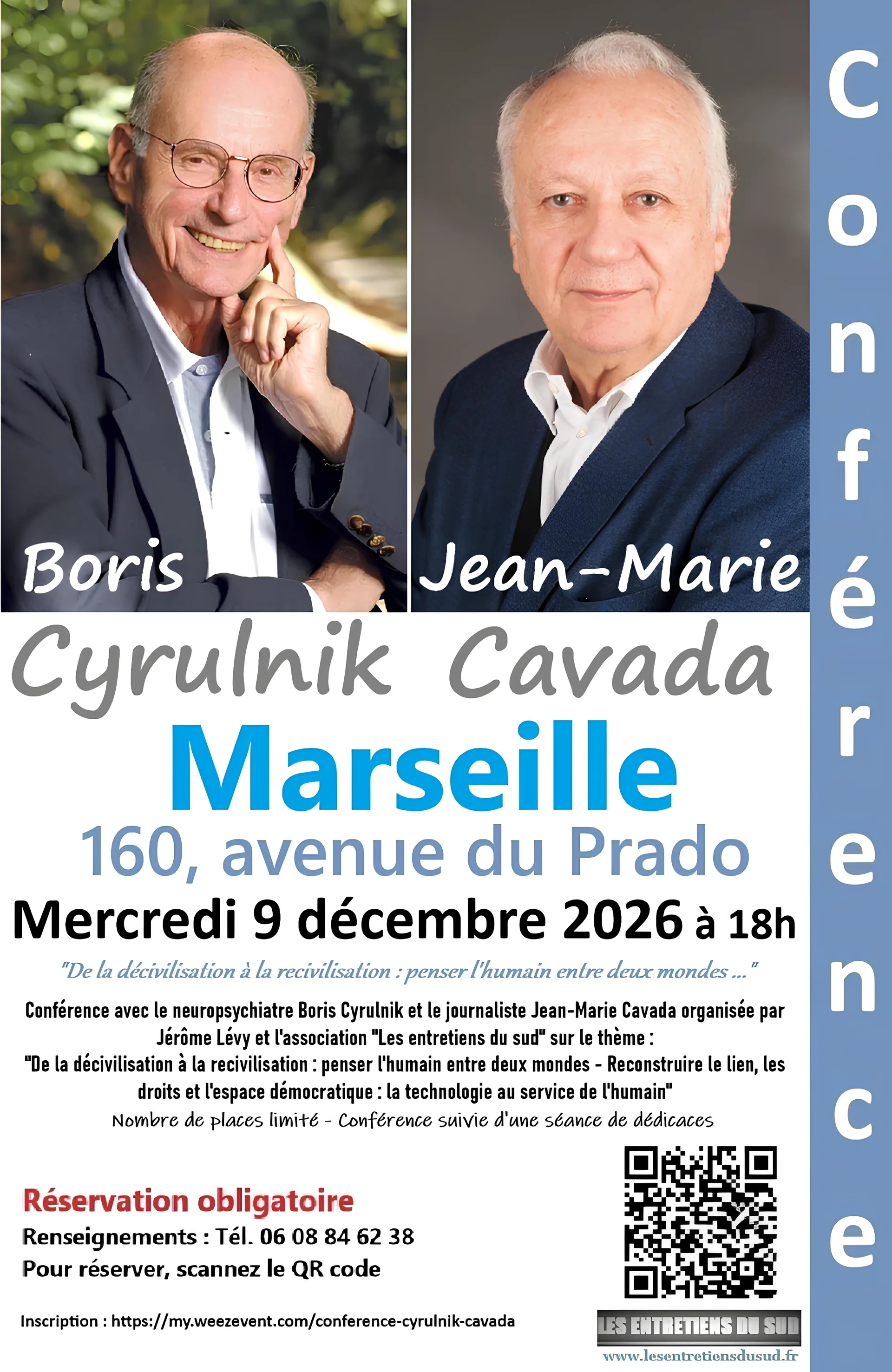 Conférence Boris Cyrulnik - Jean-Marie Cavada