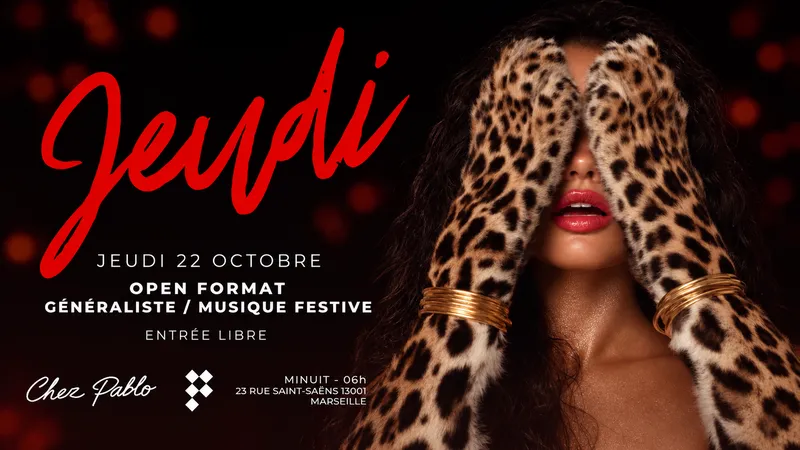 Jeudi 22 Octobre - Chez Pablo - musique généraliste