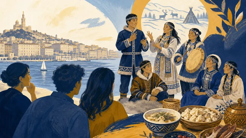 Illustration IA inspirée de Repas - Conférence : À la découverte de la culture yakoute et de leur expérience