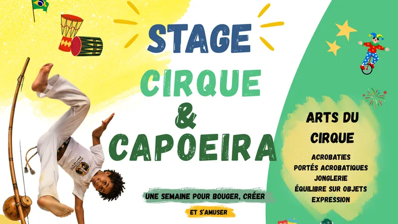 Stage enfants - Cirque et Capoeira - du 19 au 23 octobre 2026
