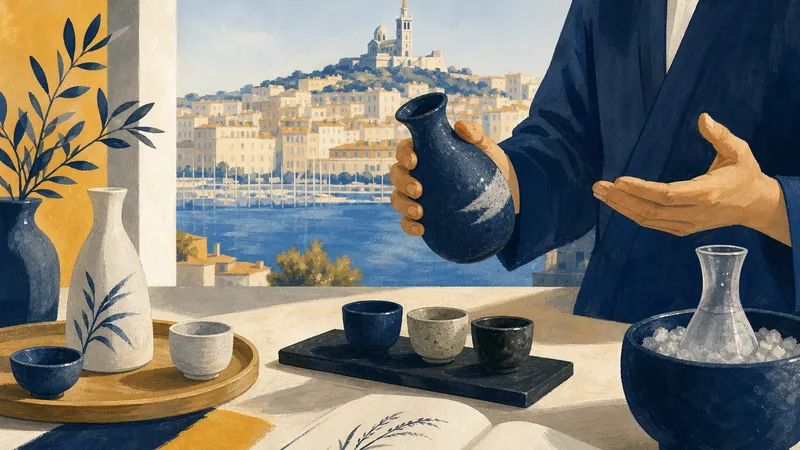 Illustration IA inspirée de Masterclass sake